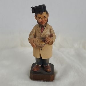Vintage Anri Toriart carving wood figurine doctor